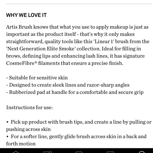 NEW IN BOX Artis Elite Collection Linear 1 Brush - Picture 2 of 5